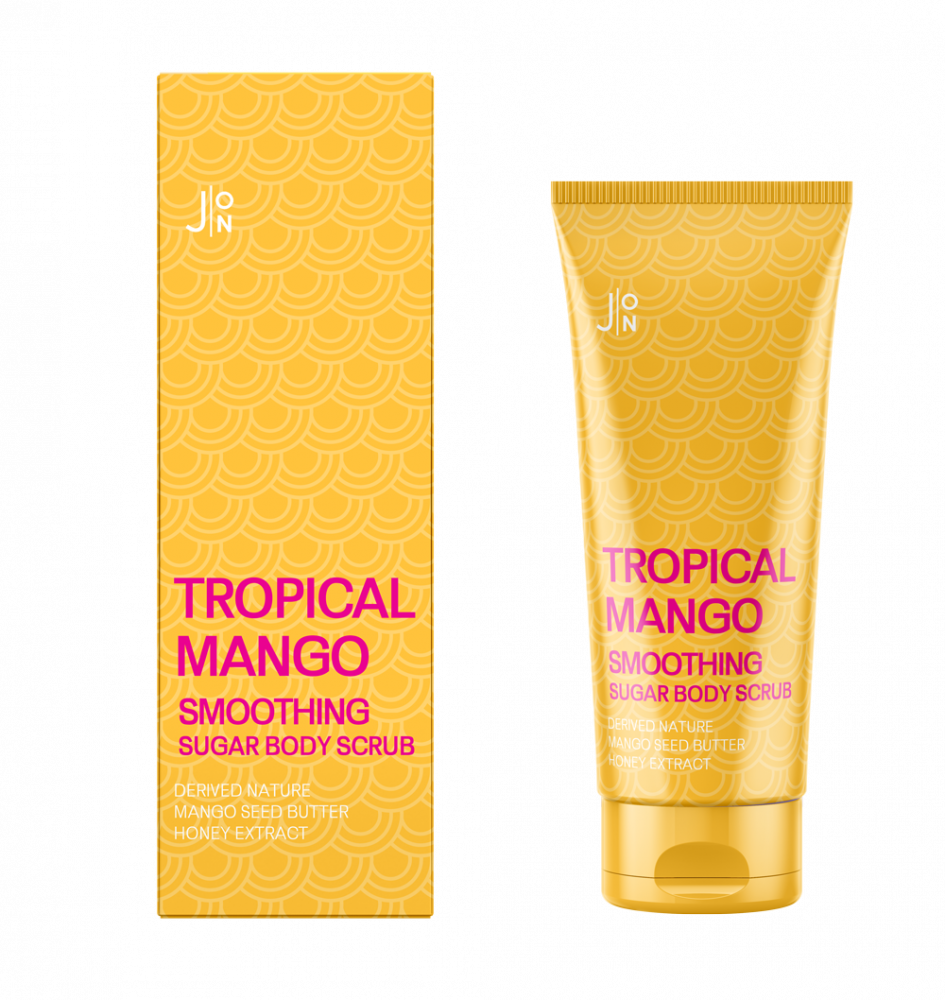 фото Скраб для тела манго tropical mango smoothing sugar body scrub, 250 гр j:on