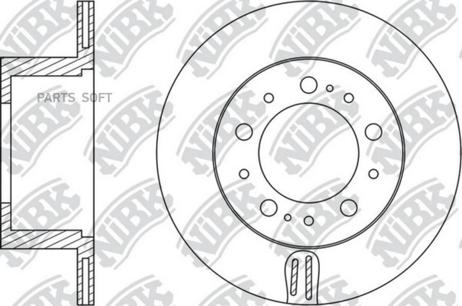 

Диск тормозной задний toyota lc100/lexus lx470 /d=335mm nibk rn1607