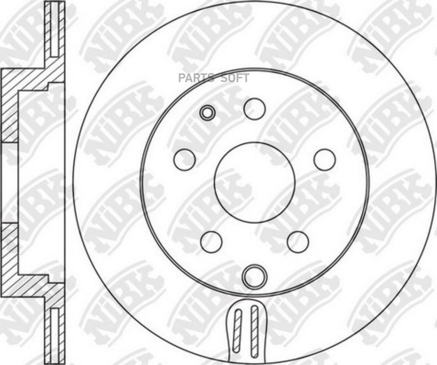

Диск тормозной задний mazda cx-7/cx-9 /vent d=324mm nibk rn1650