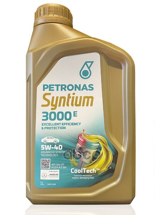 Petronas syntium 3000 e 5w40 1l 1шт