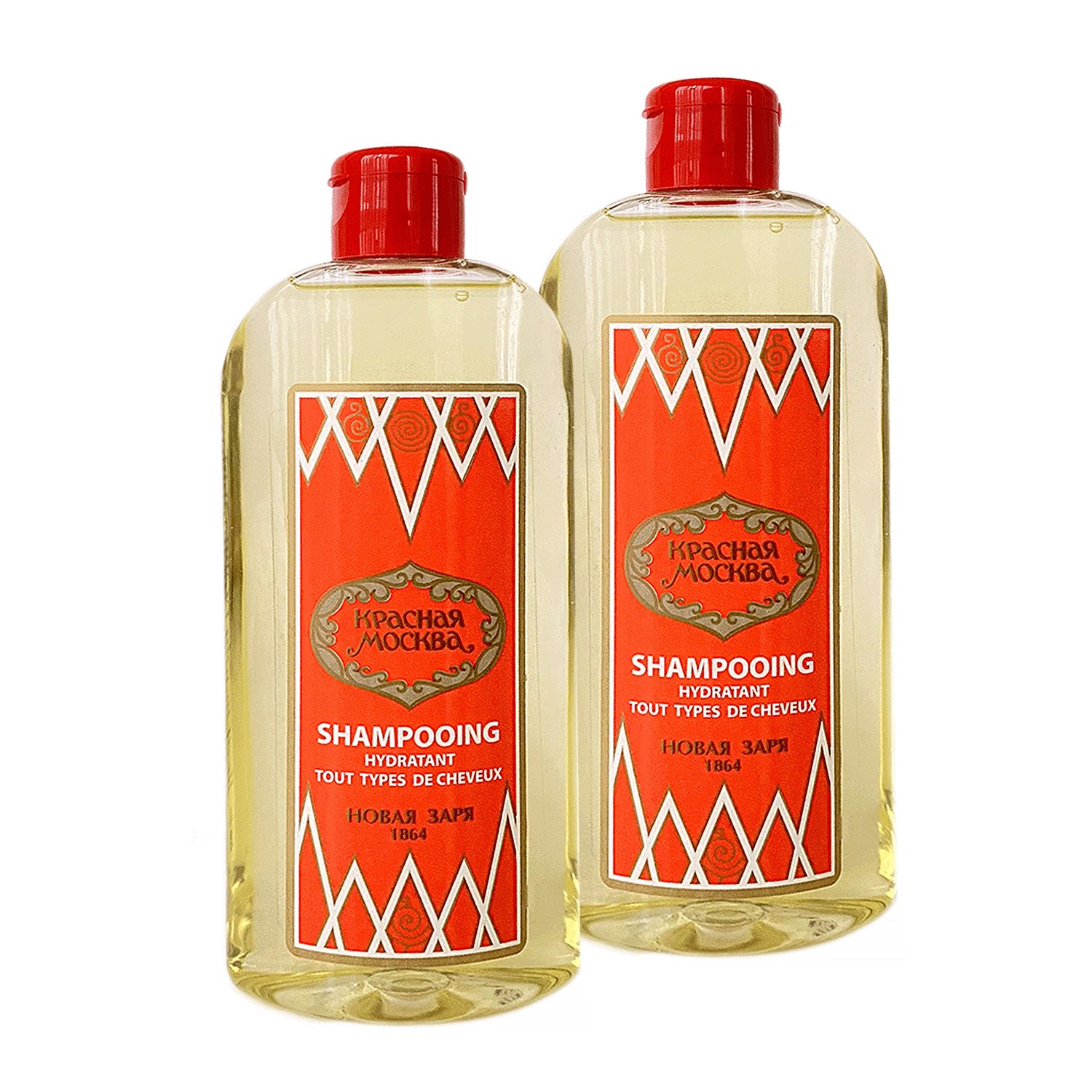 

Шампунь Новая заря Красная Москва увлажняющий для всех типов волос 430 мл 2шт
