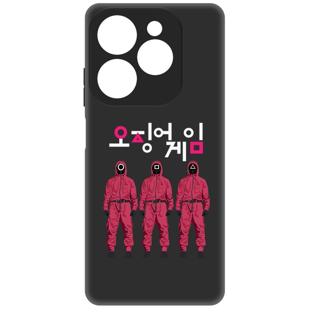 

Чехол-накладка Krutoff Soft Case Игра в кальмара-Персонал для INFINIX Hot 40i черный