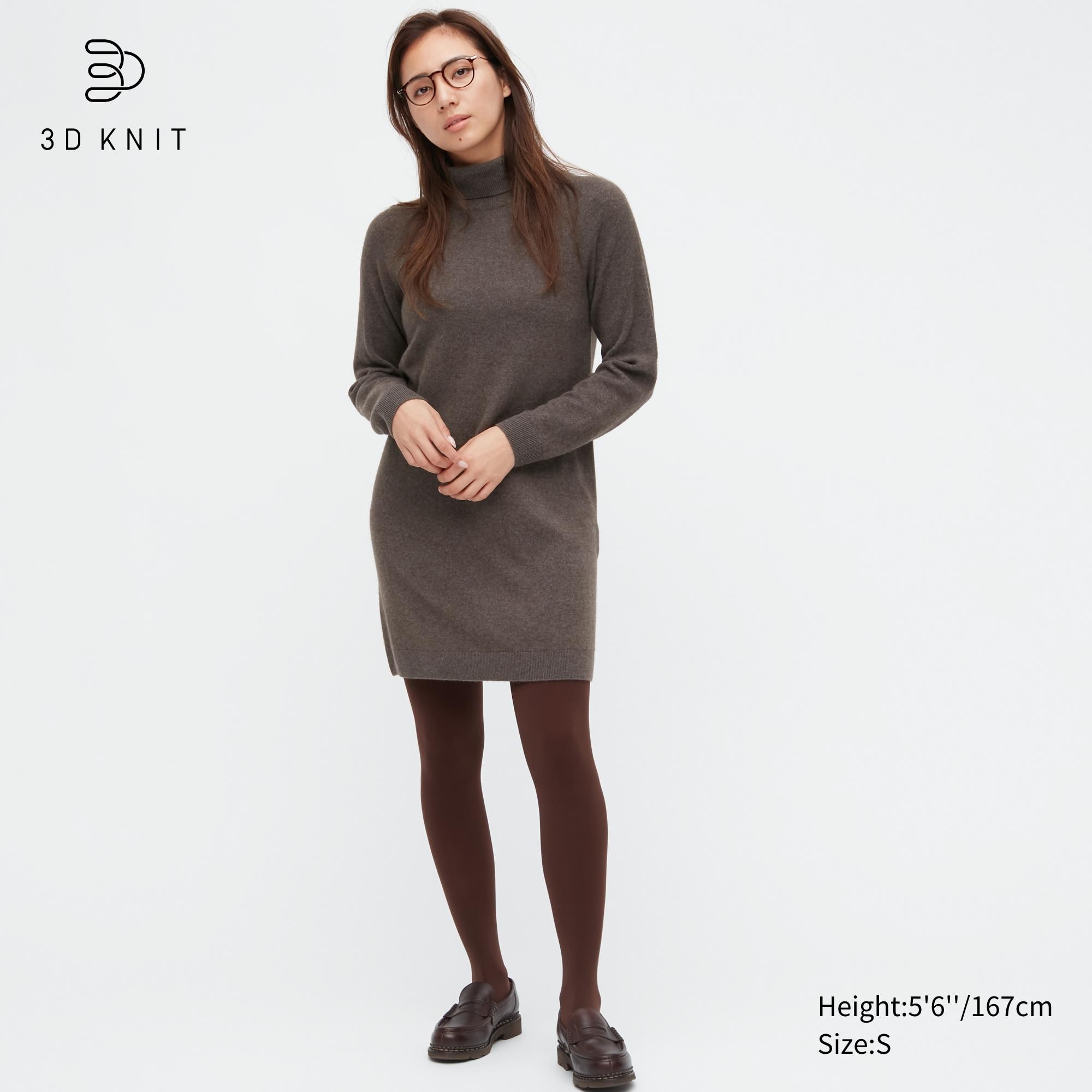 

Платье женское UNIQLO 456018COL36 коричневое L (доставка из-за рубежа), 456018COL36