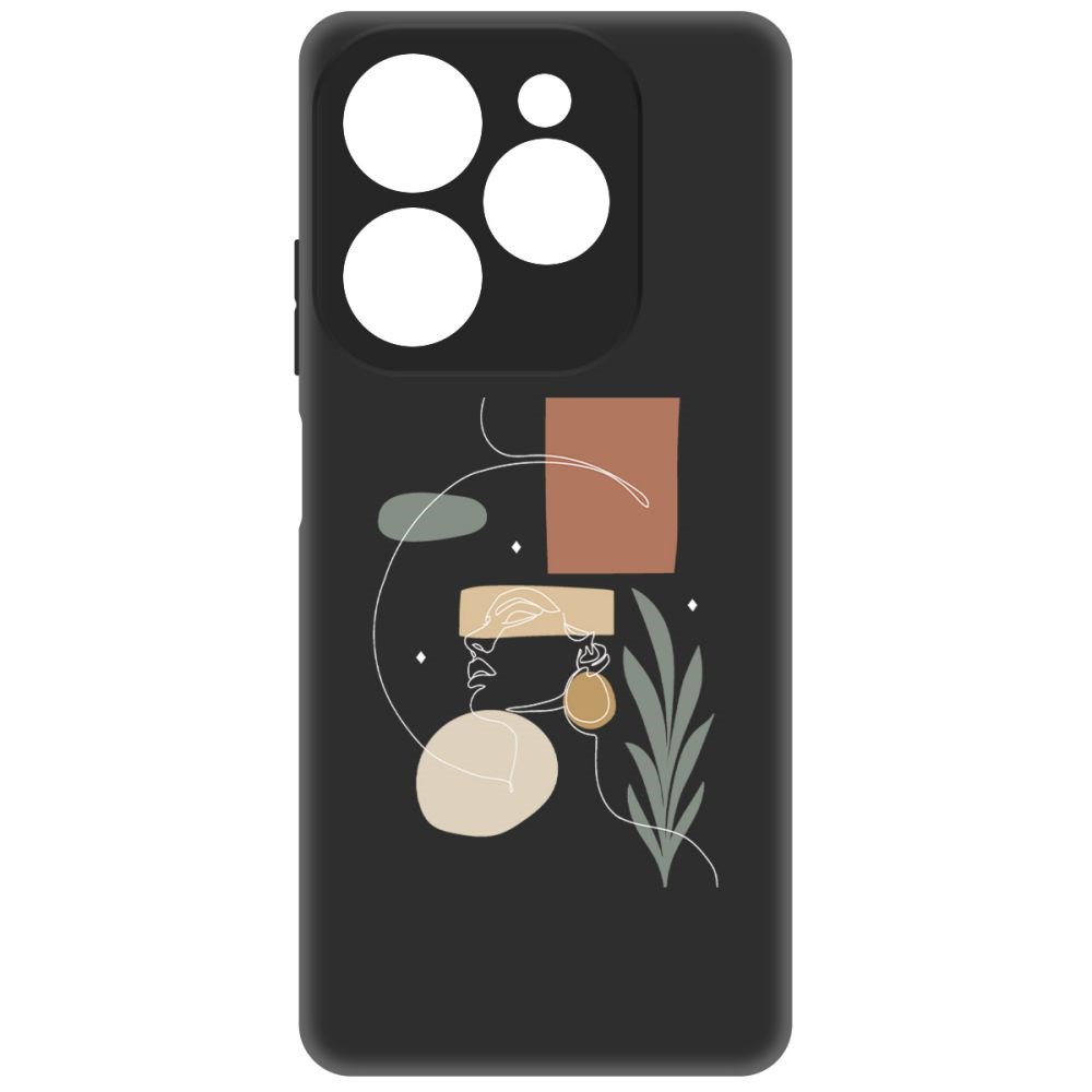 

Чехол-накладка Krutoff Soft Case Элегантность для INFINIX Hot 40i черный