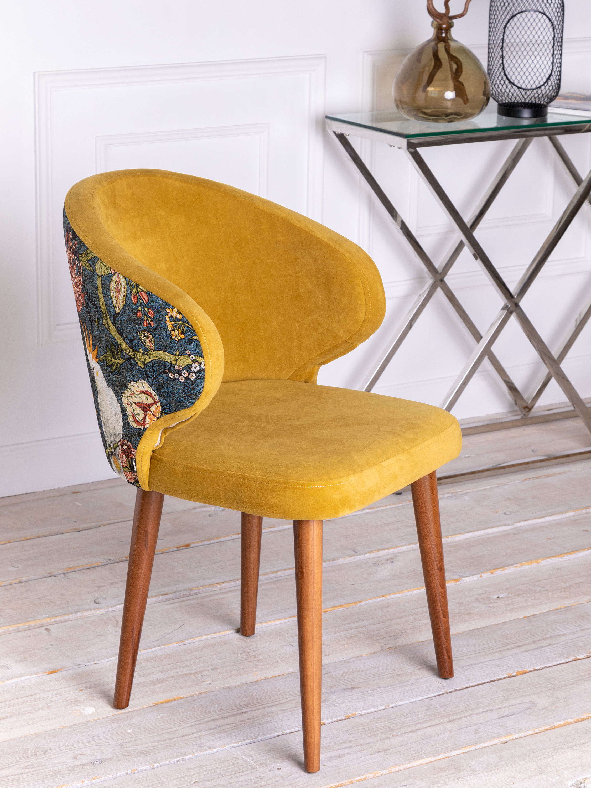 Стул для кухни и гостиной Bono home Валентино, горчичный