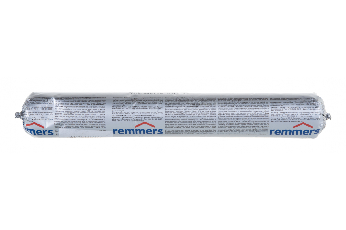 

REMMERS ACRYL 100 герметик шовный, акриловый для дерева, без зерна, бук 7364 (0,6л)