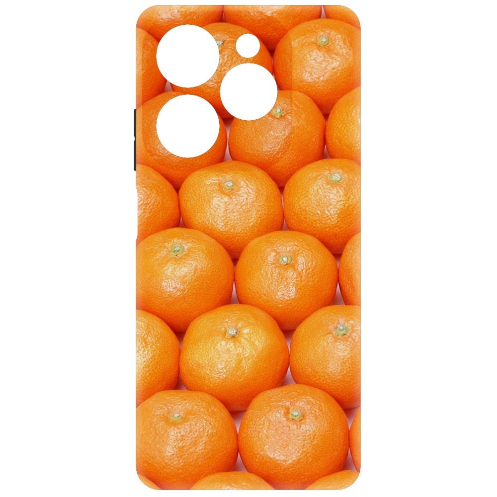 

Чехол-накладка Krutoff Soft Case Мандаринки для INFINIX Hot 40i черный
