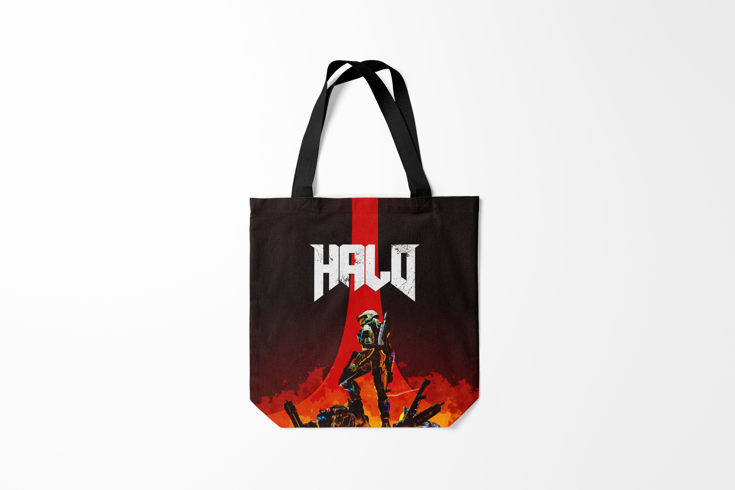 

Сумка шoппер унисекс Burnettie Halo x DOOM, разноцветный, Halo x DOOM