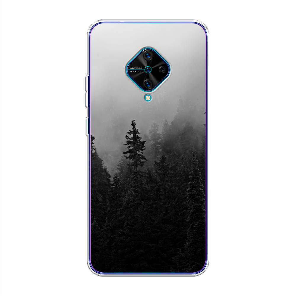 

Чехол для Vivo V17/Y9s "Туманный лес", Серый;черный, 261550-2