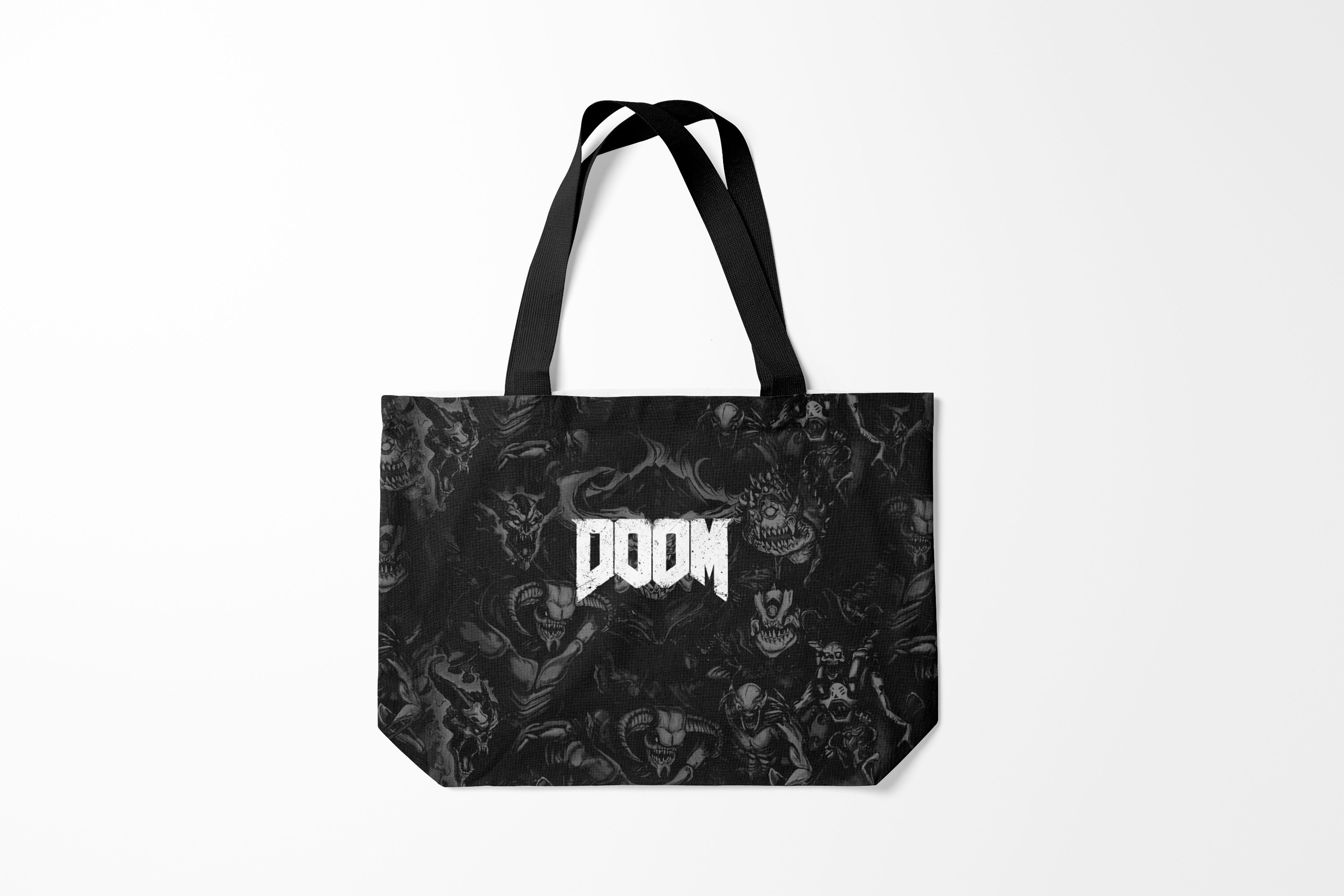 

Сумка шoппер унисекс Burnettie Doom ETERNAL, черный, Doom ETERNAL