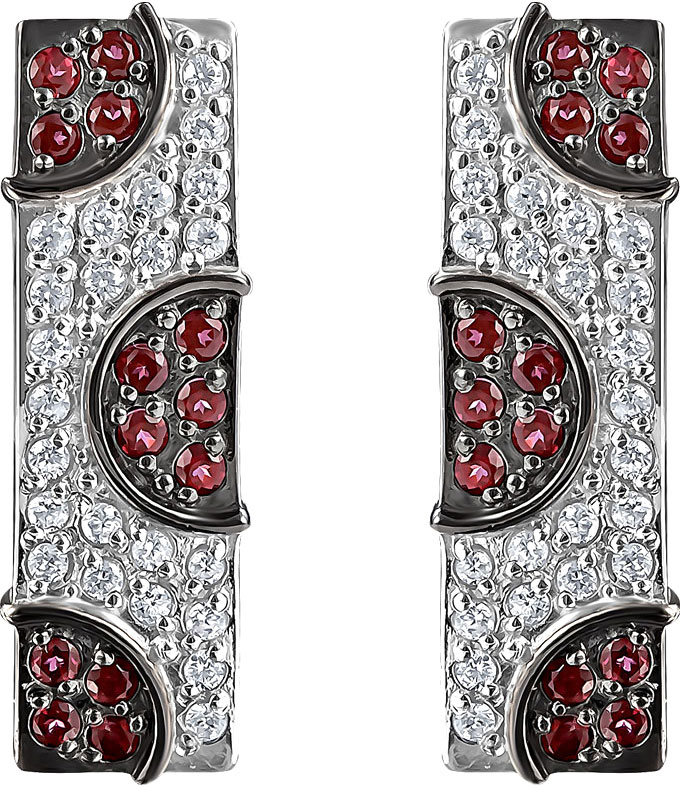 

Серьги из серебра с фианитом/топазом Kabarovsky 12-191-8589, 12-191-8589