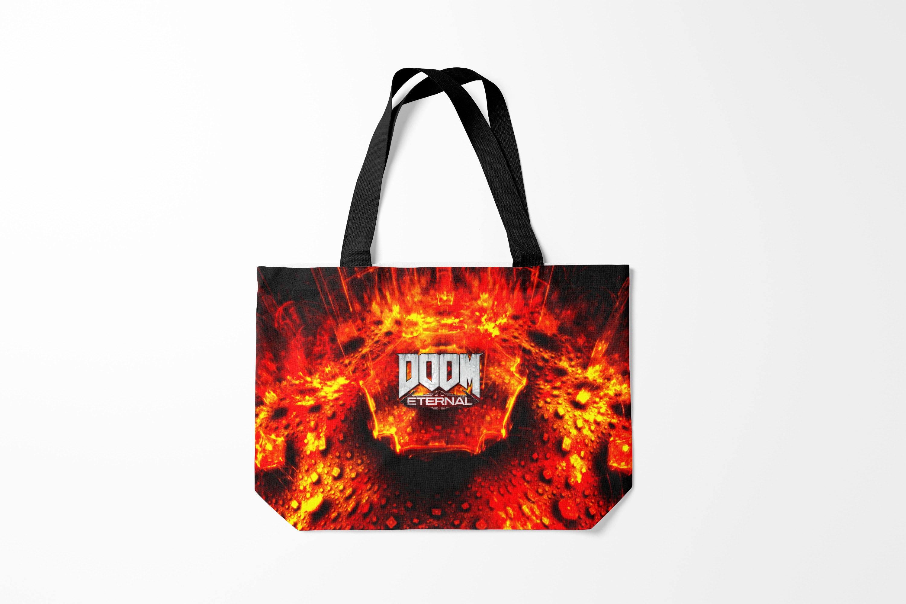 

Сумка шoппер унисекс Burnettie Doom Eternal, черный, Doom Eternal