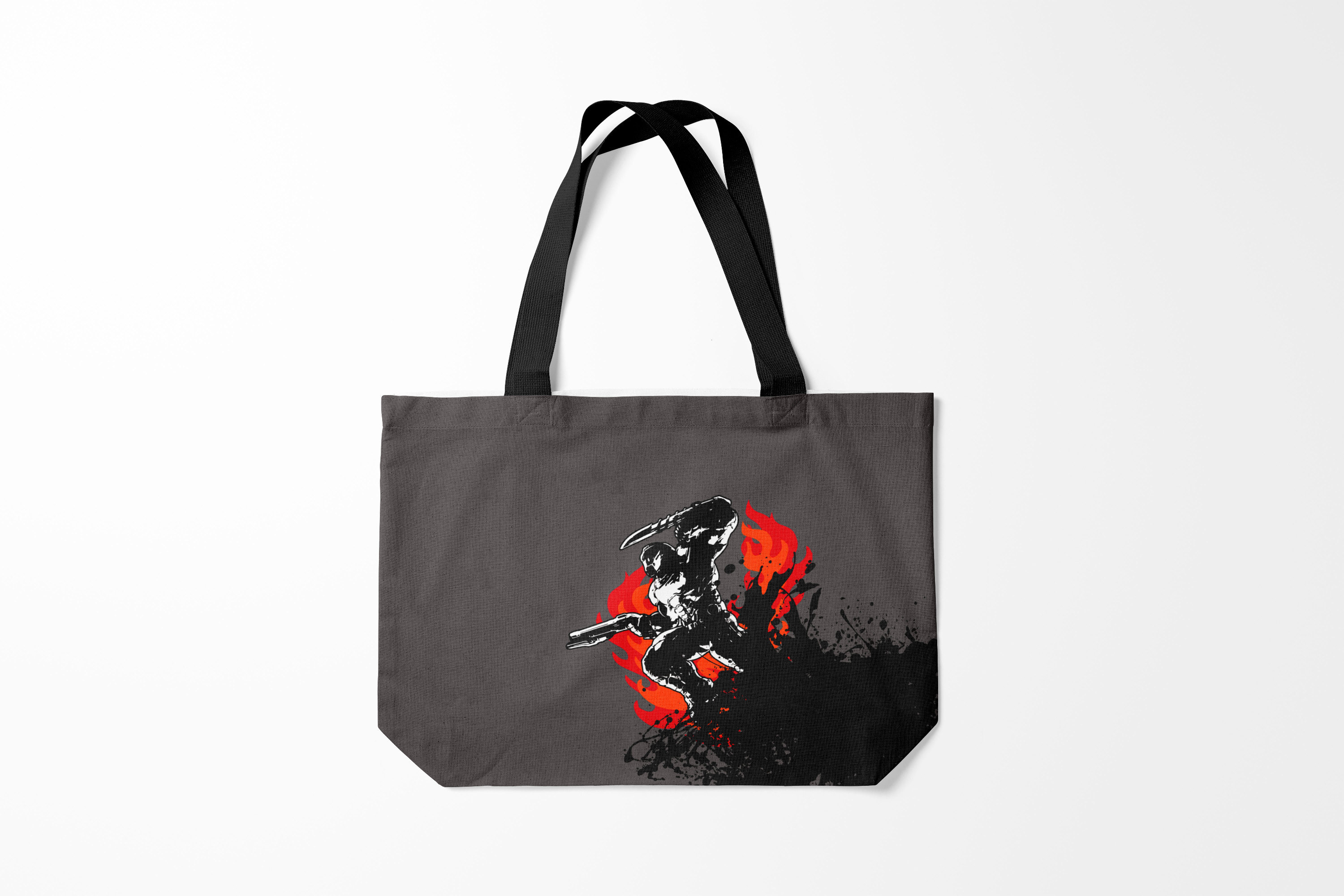 

Сумка шoппер унисекс Burnettie Doom Eternal, серый, Doom Eternal