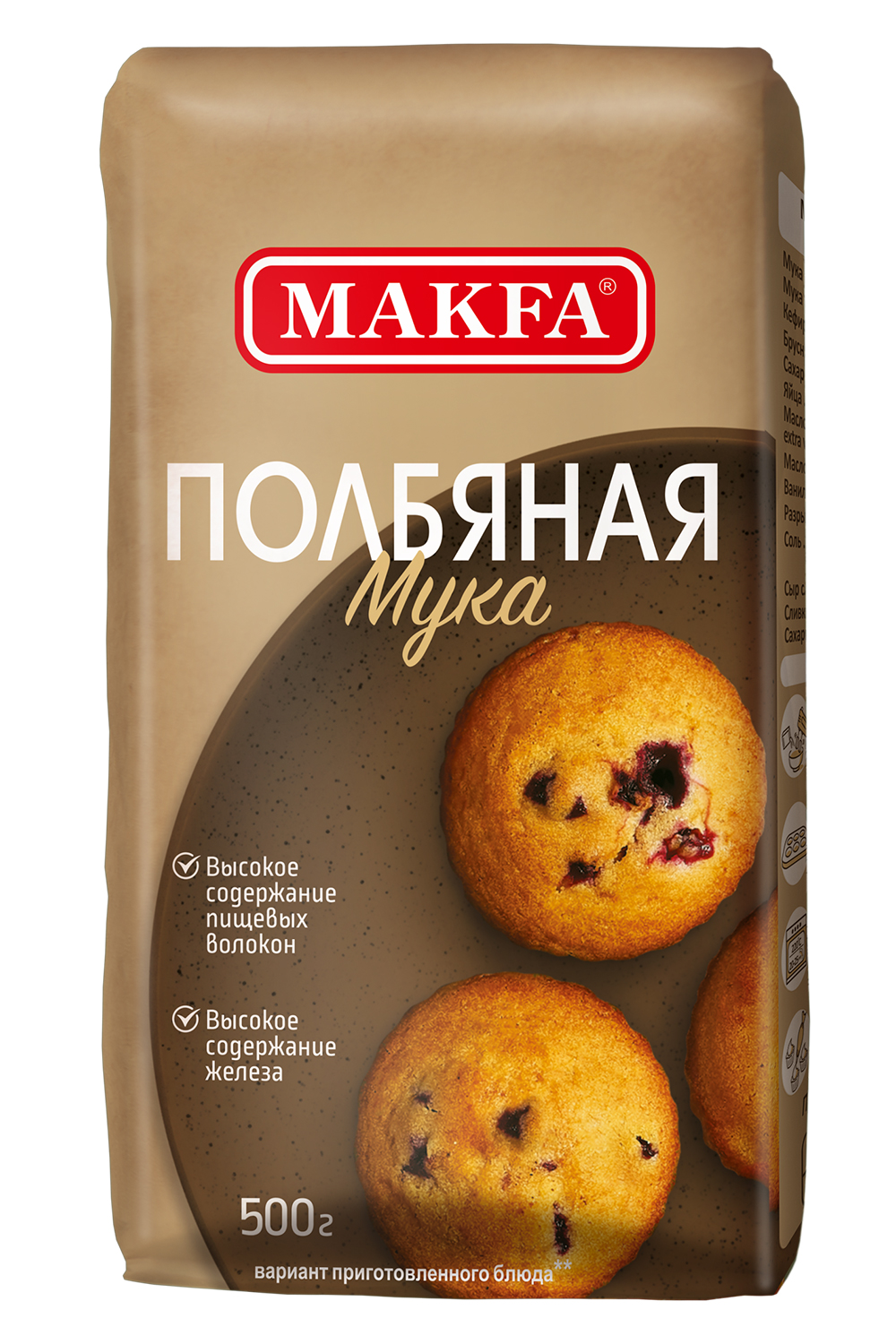 Мука Makfa полбяная 500 г