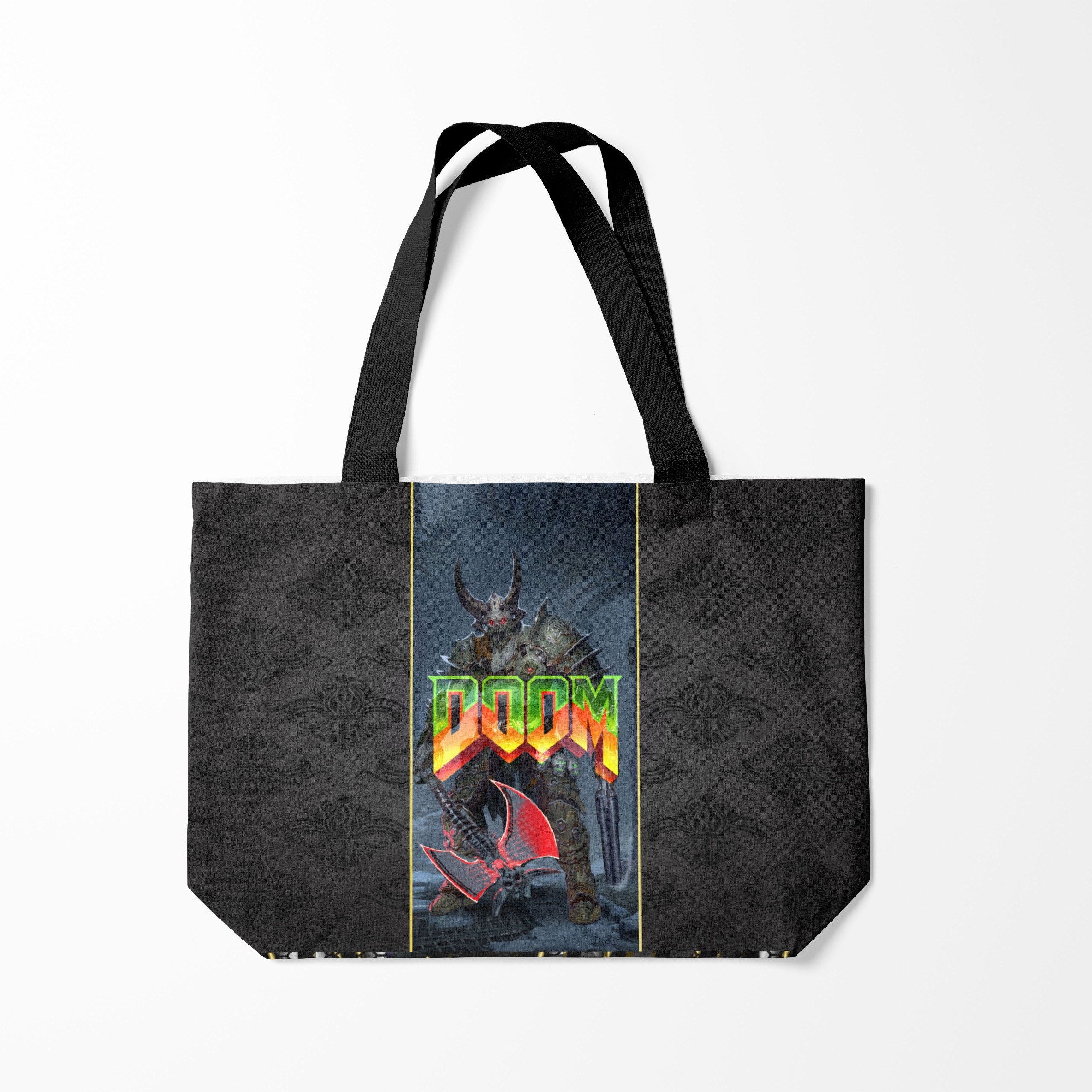 

Сумка шoппер унисекс Burnettie Doom Enternal, серый, Doom Enternal