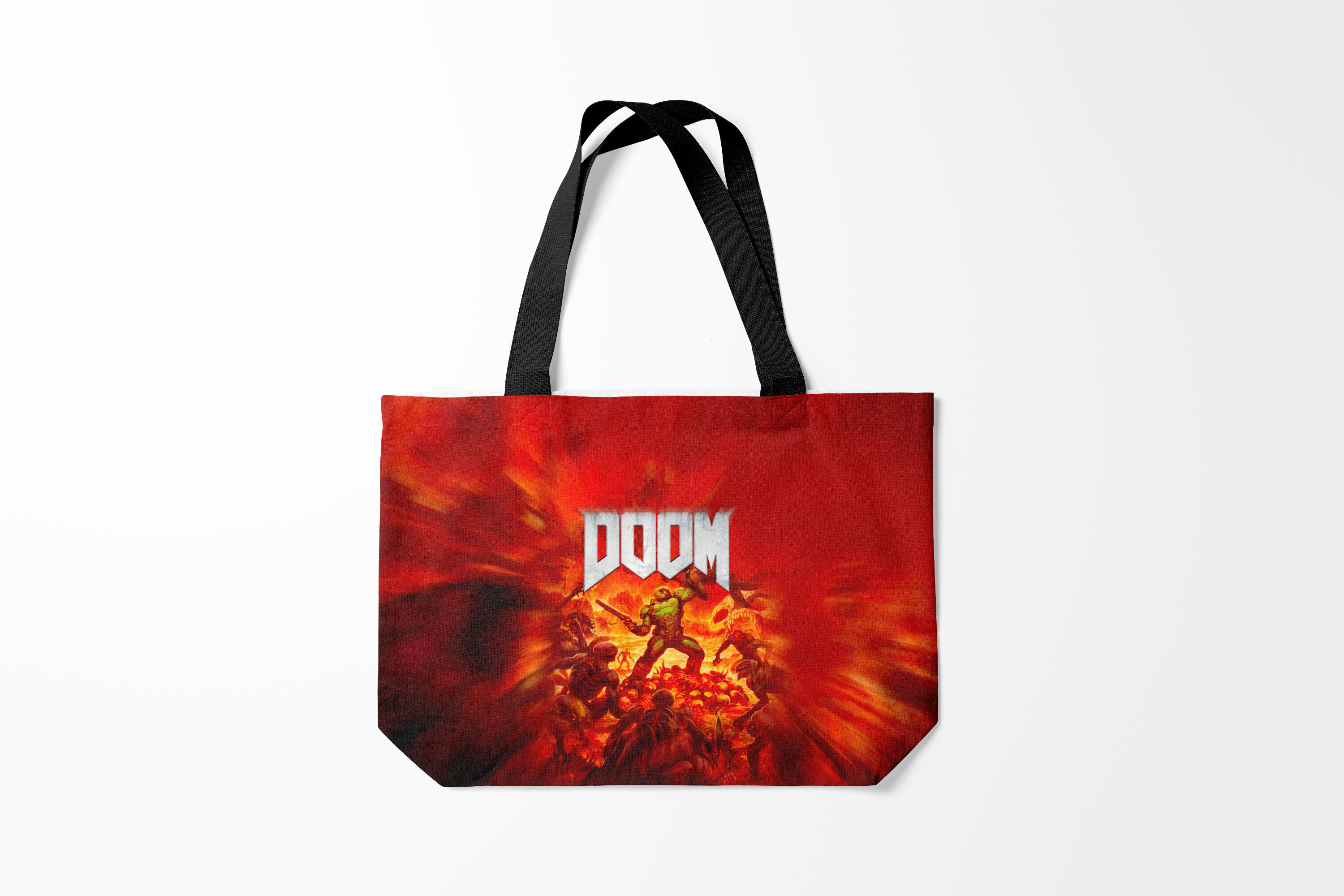 

Сумка шoппер унисекс Burnettie Doom, красный, Doom