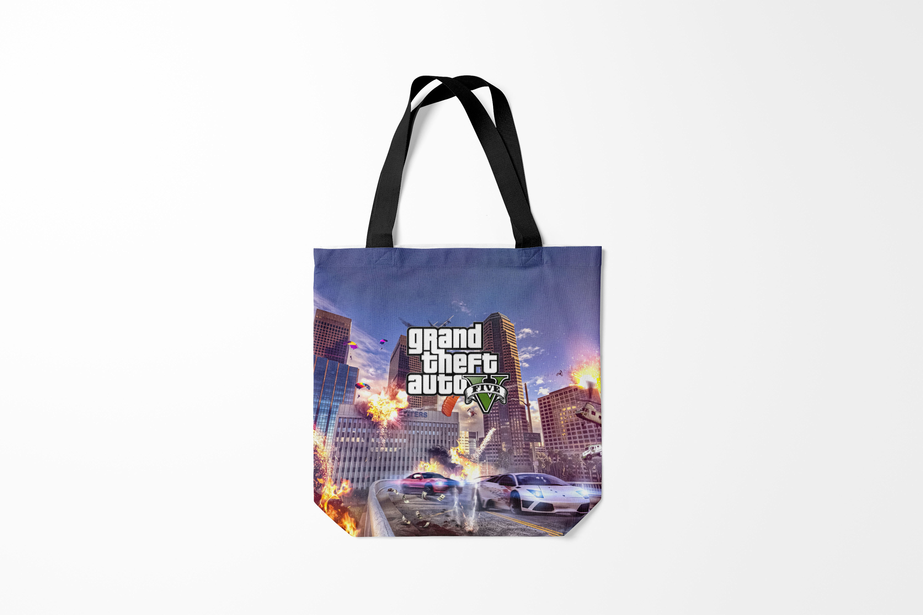 

Сумка шoппер унисекс Burnettie GTA ЭКШЕН Grand Theft Auto V, разноцветный, GTA ЭКШЕН Grand Theft Auto V