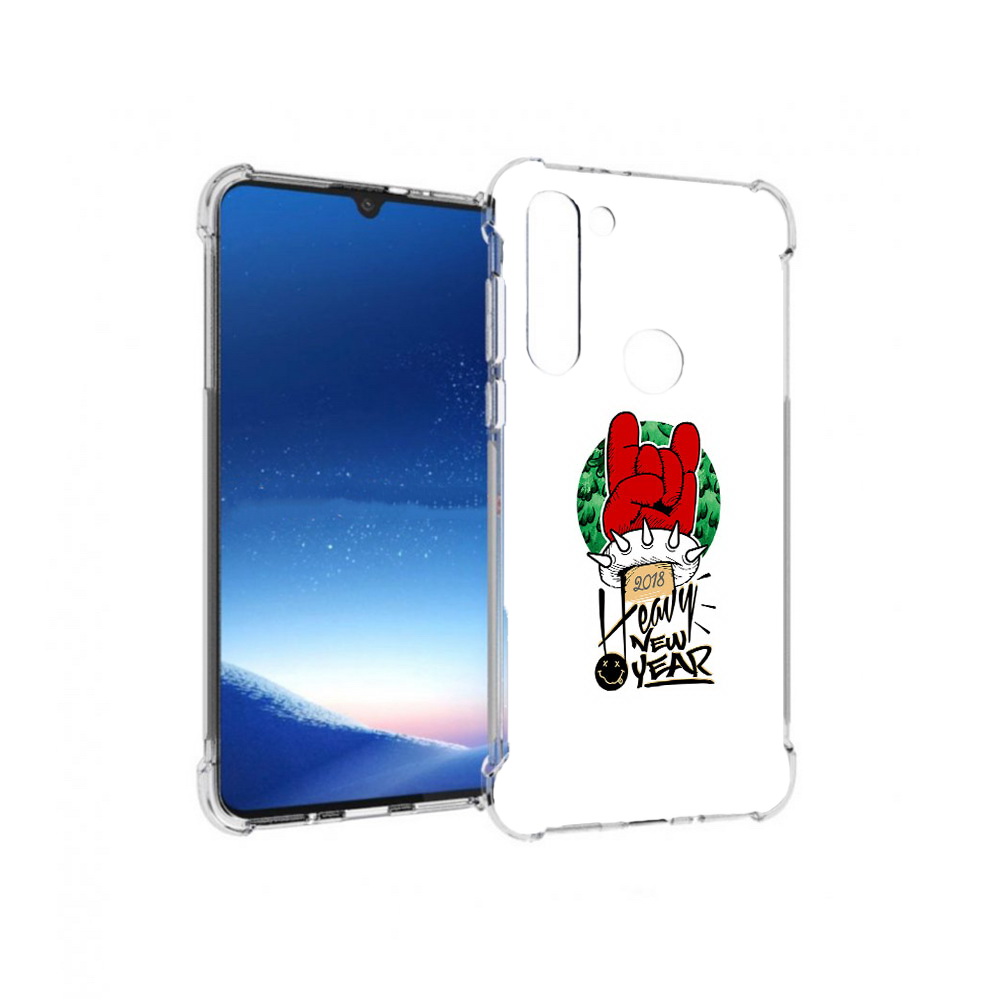 

Чехол MyPads Tocco для Motorola Moto G8 Power Гангстер новый год (PT143076.340.53), Прозрачный, Tocco