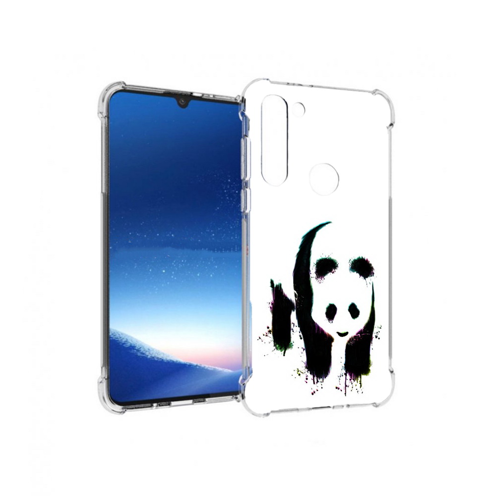 

Чехол MyPads Tocco для Motorola Moto G8 Power панда в акварели (PT143076.340.532), Прозрачный, Tocco