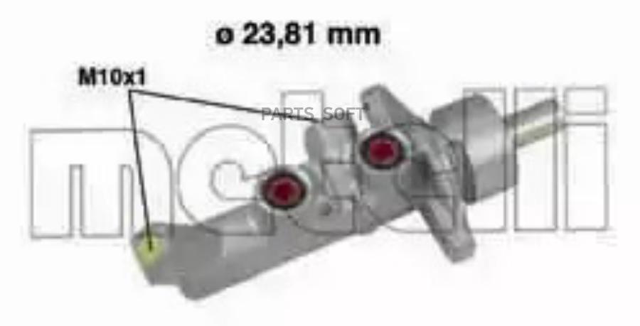 

Главный Тормозной Цилиндр (23 81Mm) METELLI 050647