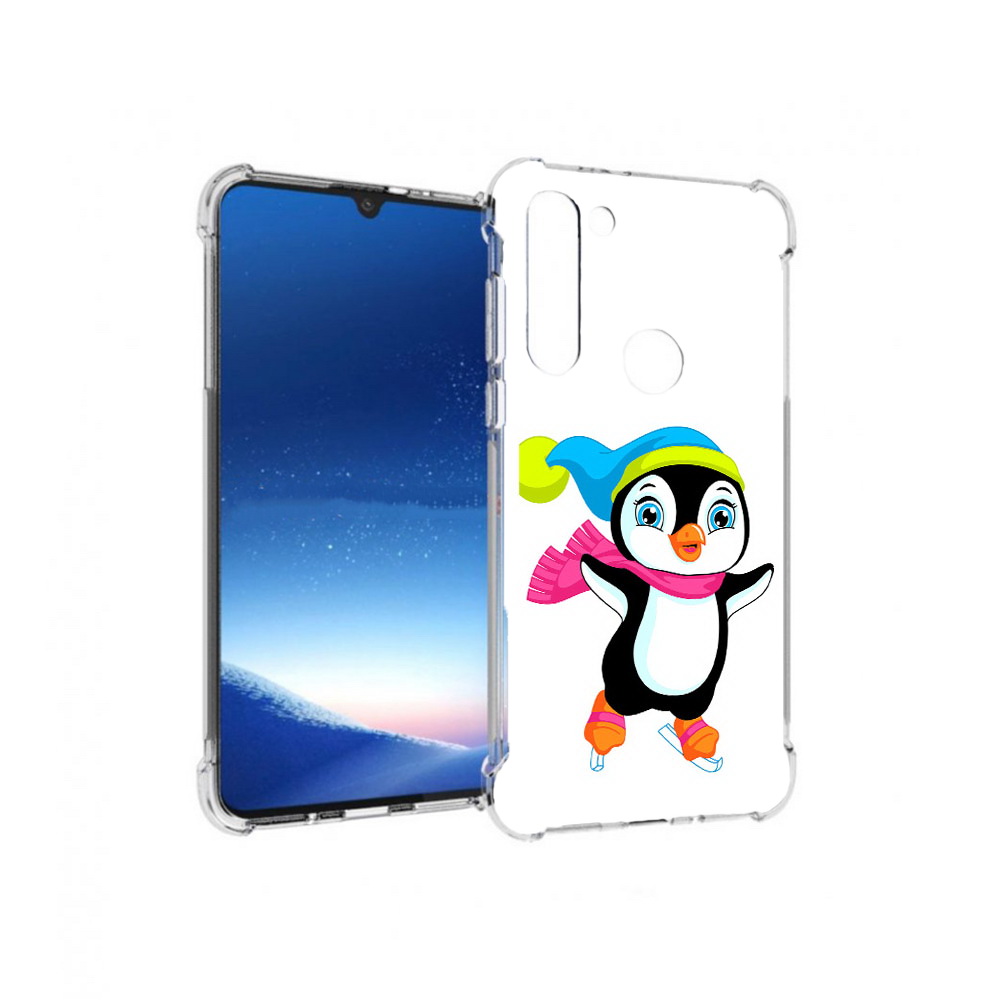 

Чехол MyPads Tocco для Motorola Moto G8 Power пингвин на коньках (PT143076.340.540), Прозрачный, Tocco