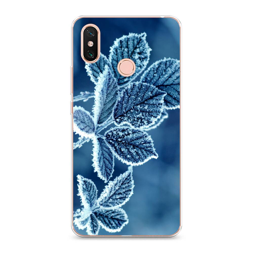 

Чехол на Xiaomi Mi Max 3 "Зима 6", Голубой;белый, 34350-2