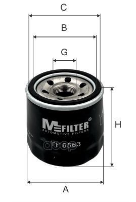 

M-Filter Tf6563 Tf6563 Фильтр Масляный \ Mazda 323/3/626, Nissan Primera 1.3-2.2 89>