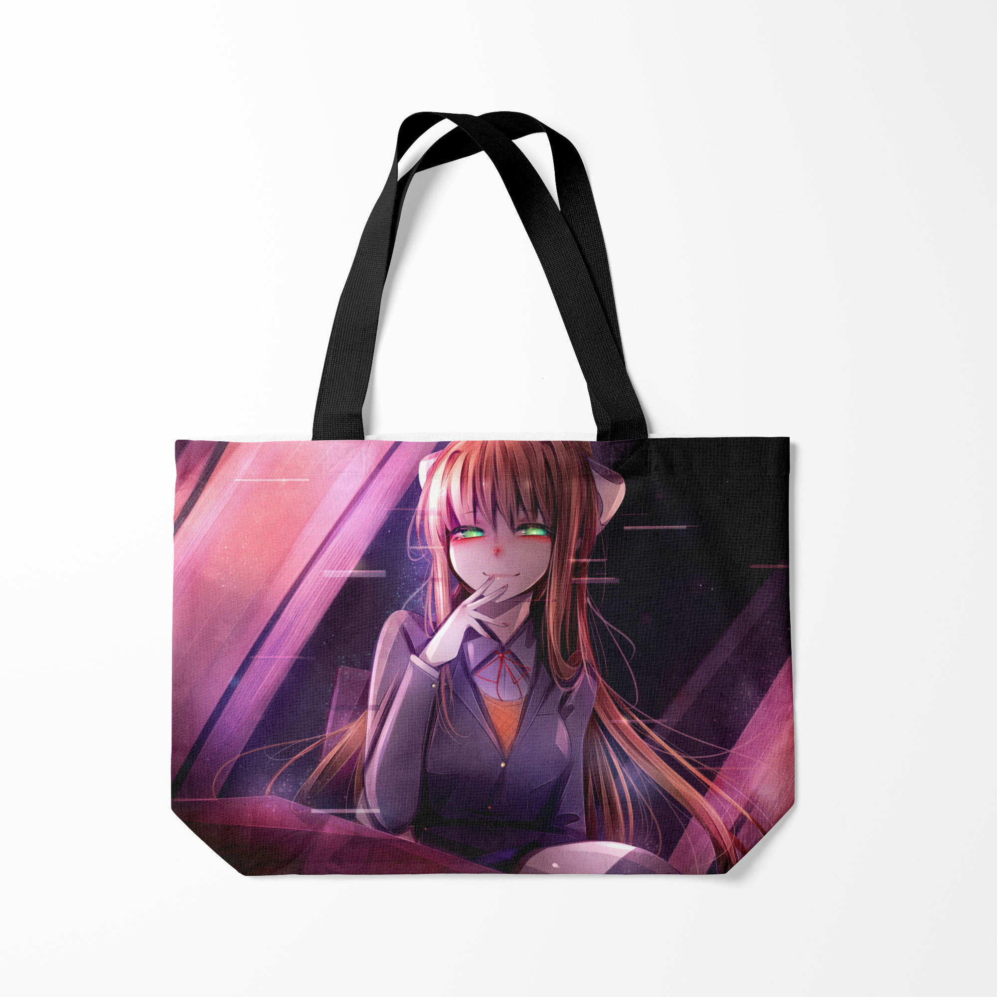

Сумка шoппер унисекс Burnettie Monika Doki Doki, фиолетовый, Monika Doki Doki