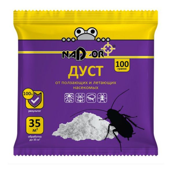 

Порошок от насекомых Nadzor Дуст 4680059986508 100 г, Дуст