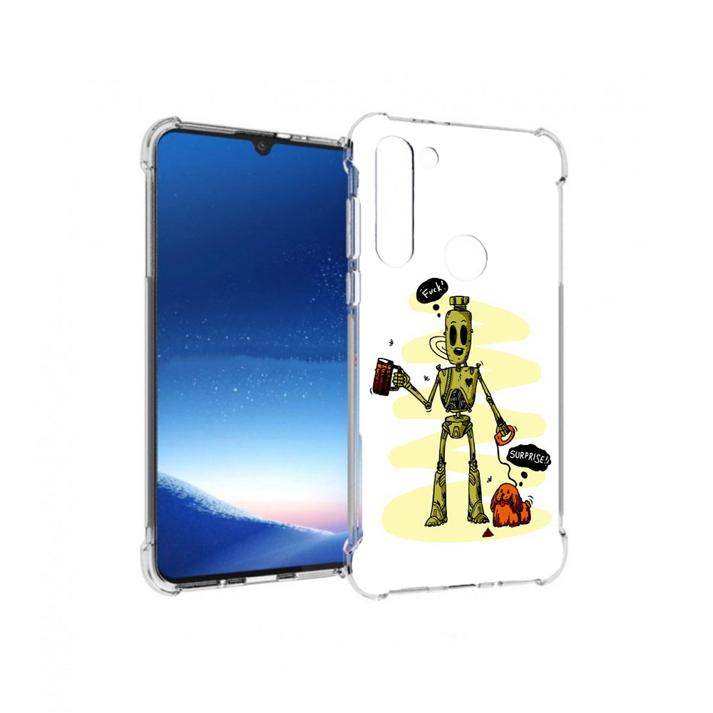 

Чехол MyPads Tocco для Motorola Moto G8 Power прикольный робот (PT143076.340.557), Прозрачный, Tocco