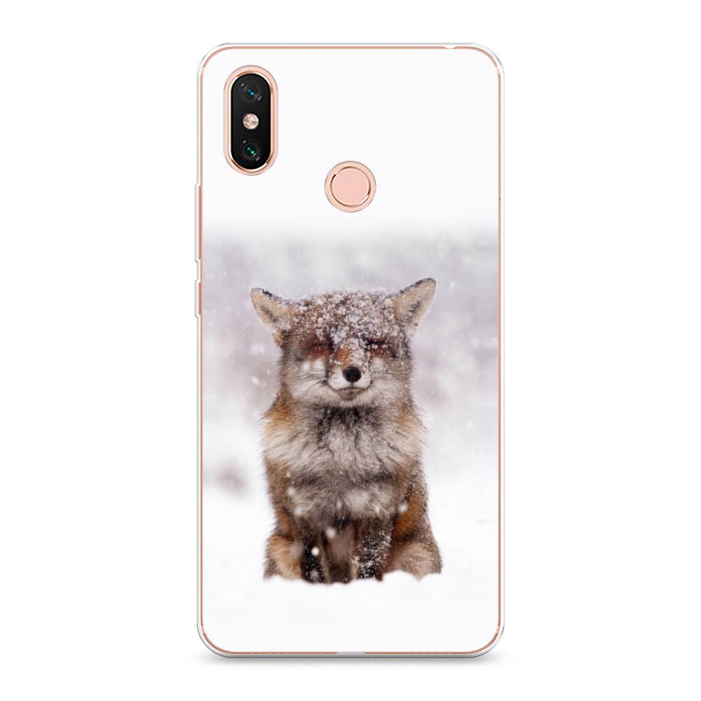 

Чехол на Xiaomi Mi Max 3 "Зимняя лиса", Белый;серый;коричневый, 34350-1