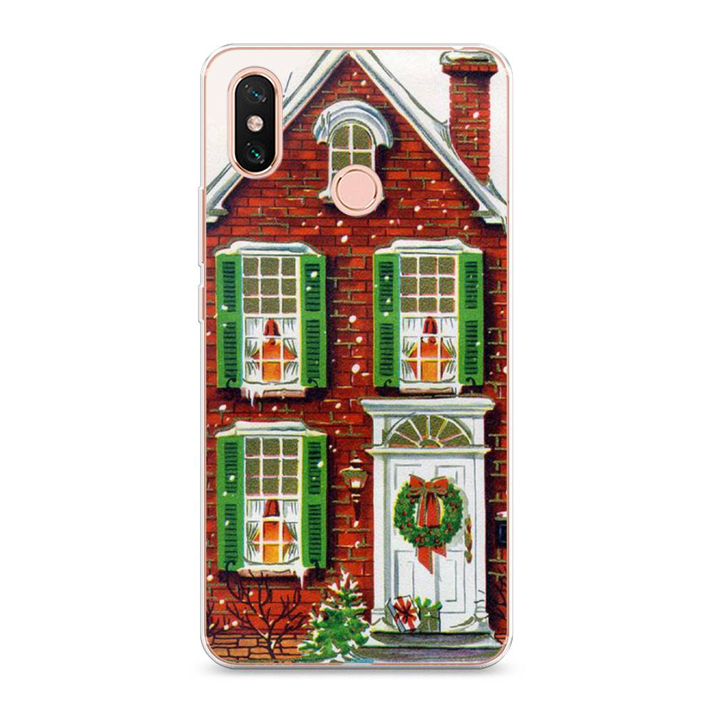 

Чехол на Xiaomi Mi Max 3 "Рождественский дом", Зеленый;красный;белый, 34350-5