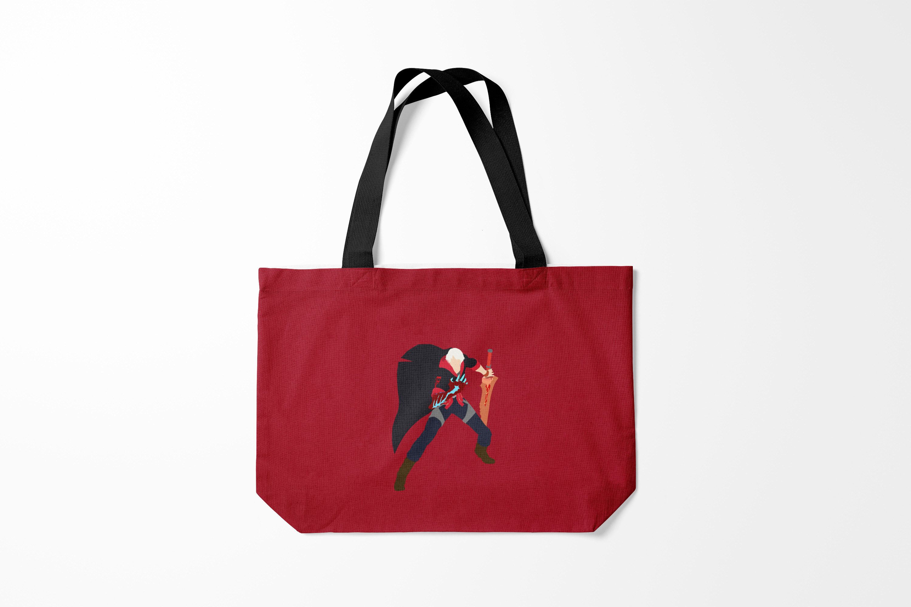 

Сумка шoппер унисекс Burnettie Devil May Cry Nero DMC, бордовый, Devil May Cry Nero DMC