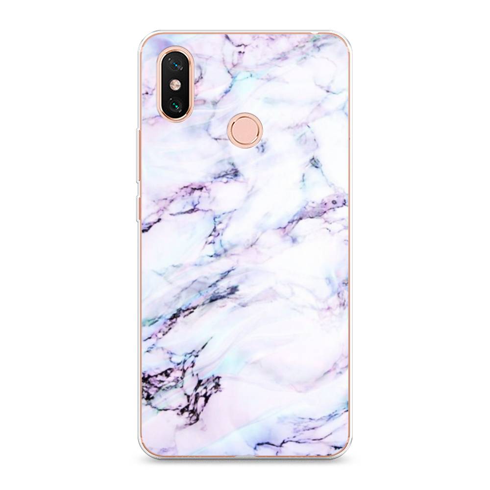

Чехол на Xiaomi Mi Max 3 "Радужный мрамор", Серый;фиолетовый, 34350-3