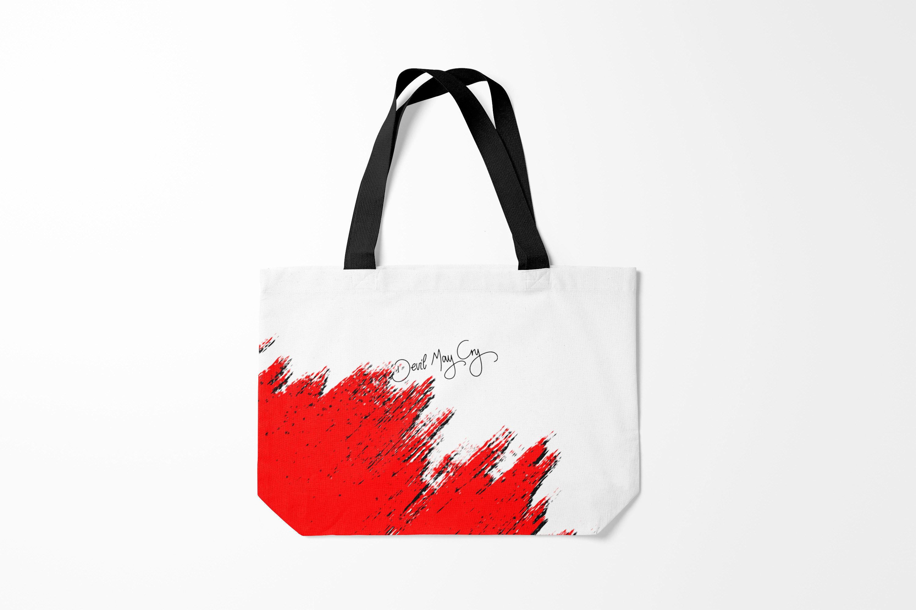 

Сумка шoппер унисекс Burnettie Devil May Cry CRY., белый; красный, Devil May Cry CRY.