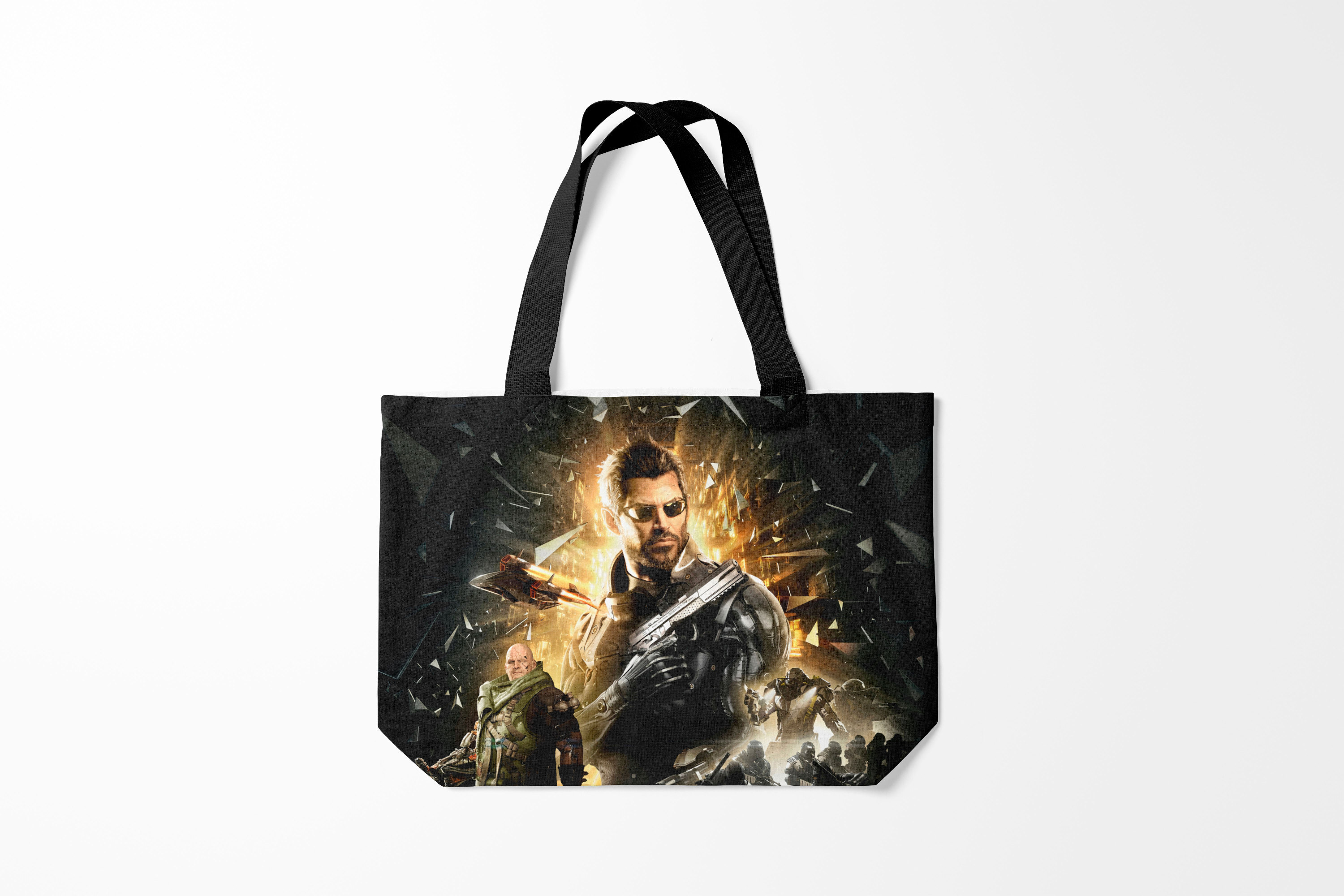 

Сумка шoппер унисекс Burnettie Deus Ex Adam Jensen, черный, Deus Ex Adam Jensen
