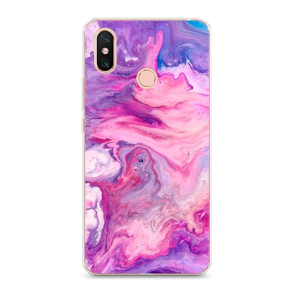 

Чехол на Xiaomi Mi Max 3 "Нежно-розовая абстракция", Розовый, 34350-3