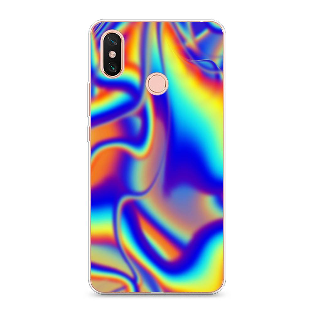 

Чехол на Xiaomi Mi Max 3 "Яркая голограмма", Разноцветный, 34350-3