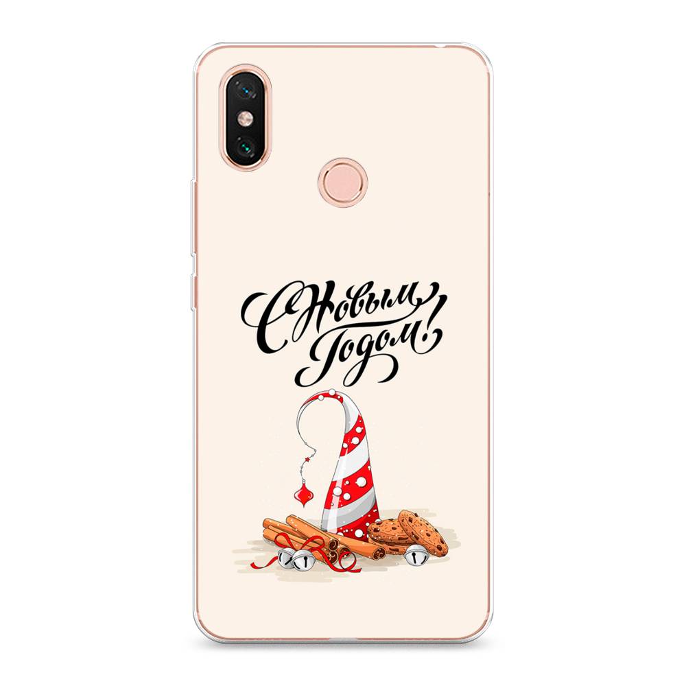 

Чехол на Xiaomi Mi Max 3 "Подарки на Новый Год", Бежевый;красный;черный, 34350-5