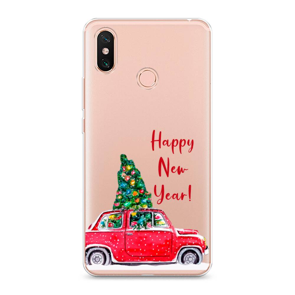 

Чехол на Xiaomi Mi Max 3 "Happy New Year", Красный;зеленый, 34350-5