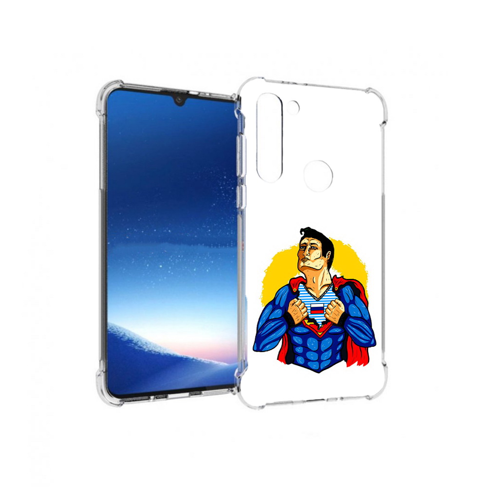 

Чехол MyPads Tocco для Motorola Moto G8 Power русский супермен (PT143076.340.591), Прозрачный, Tocco