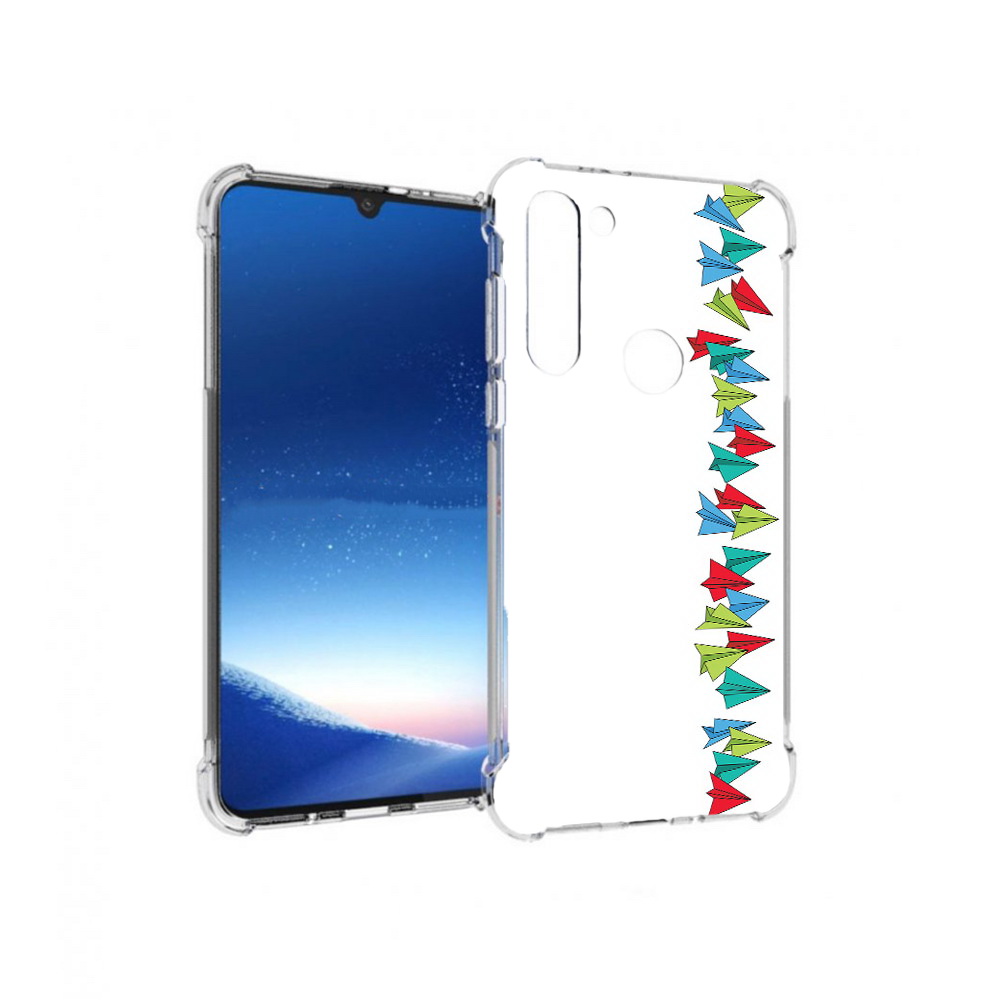 

Чехол MyPads Tocco для Motorola Moto G8 Power самолетики из листочков (PT143076.340.593), Прозрачный, Tocco