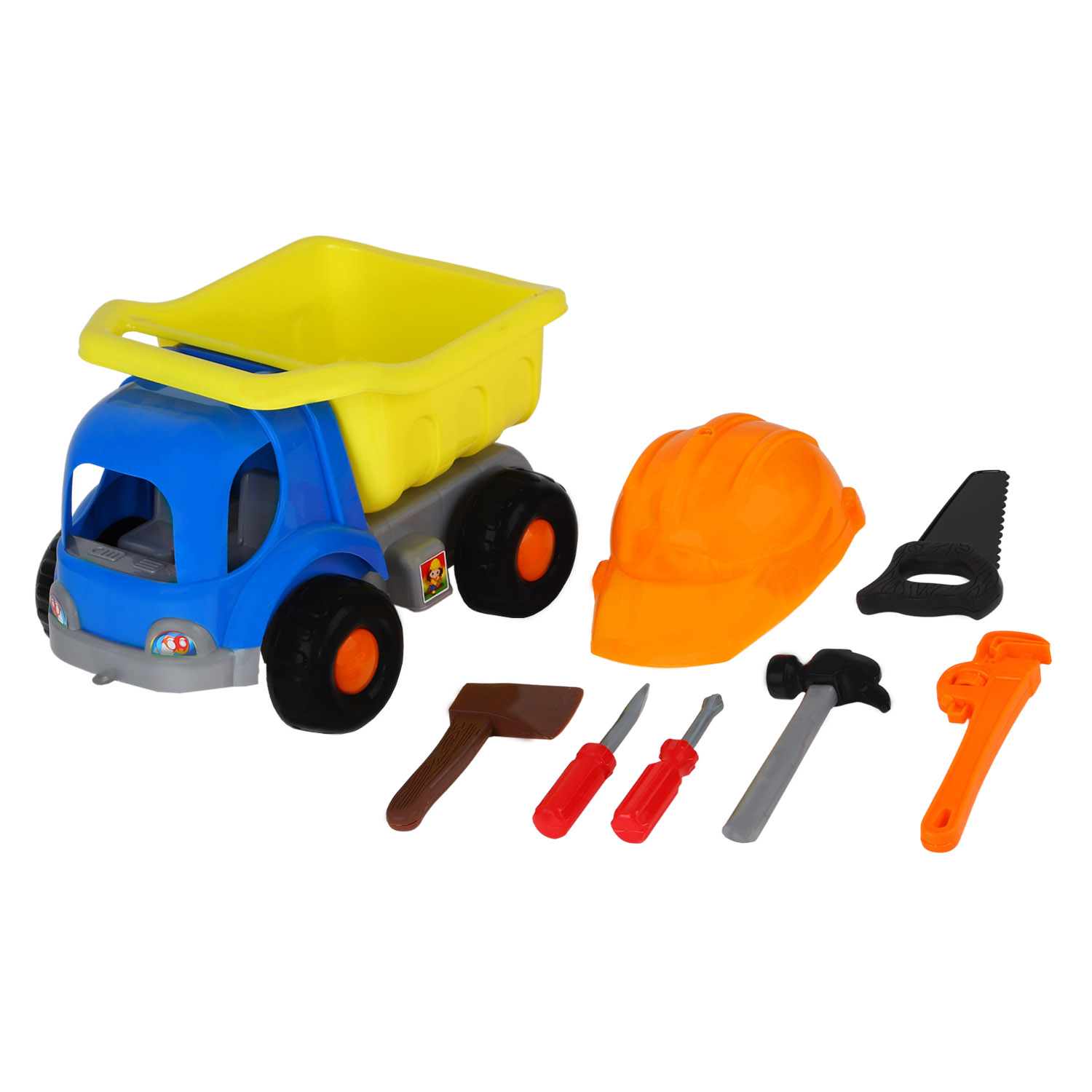 фото Машинка компания друзей с инструментами набор 7 предметов сине- желтый jb5300177