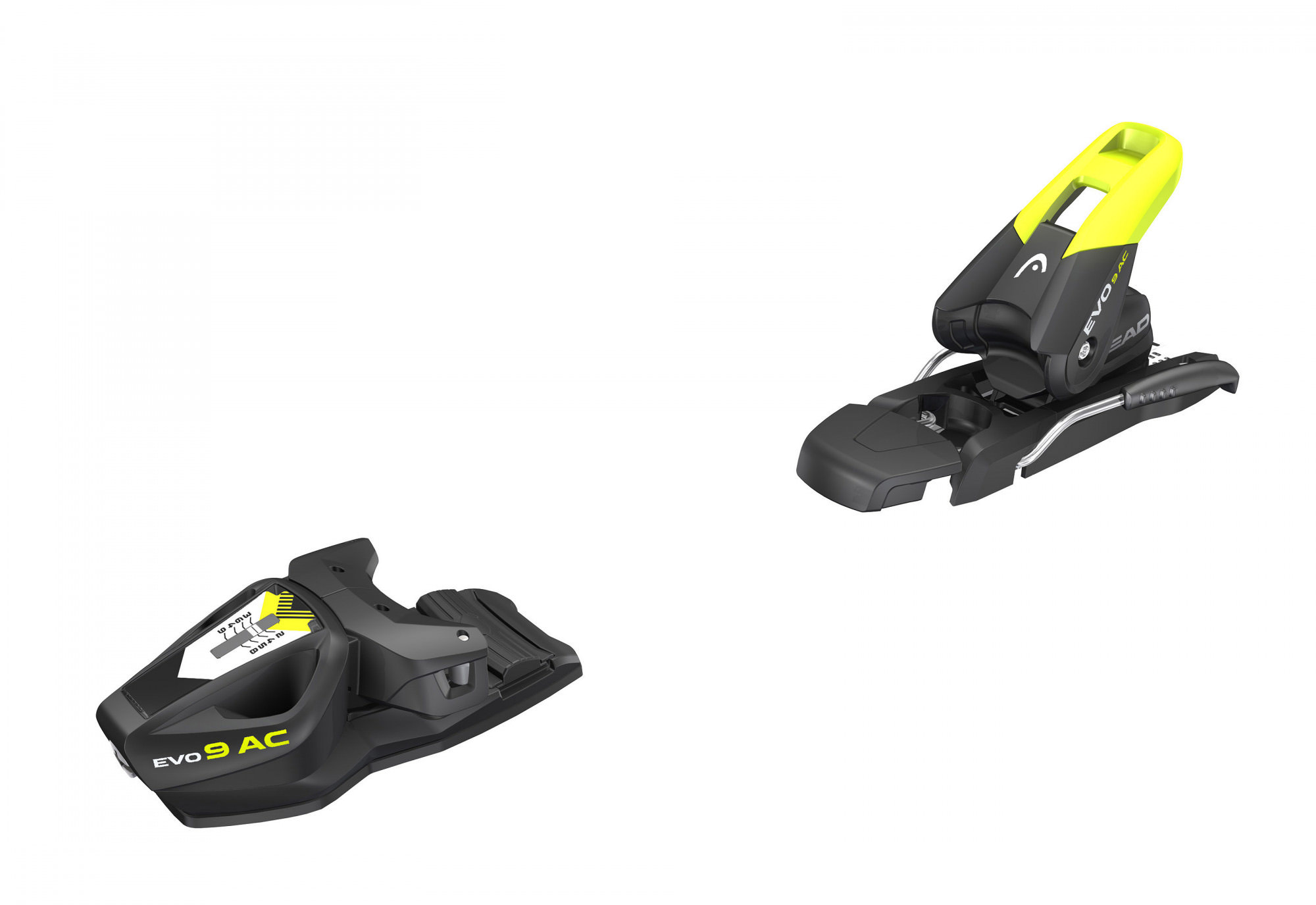 фото Крепления горнолыжные head evo 9 ac jr. race brake 78 j solid black/flash yellow