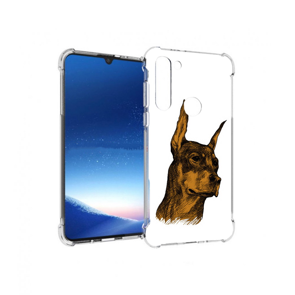 

Чехол MyPads Tocco для Motorola Moto G8 Power скетч доберман (PT143076.340.605), Прозрачный, Tocco