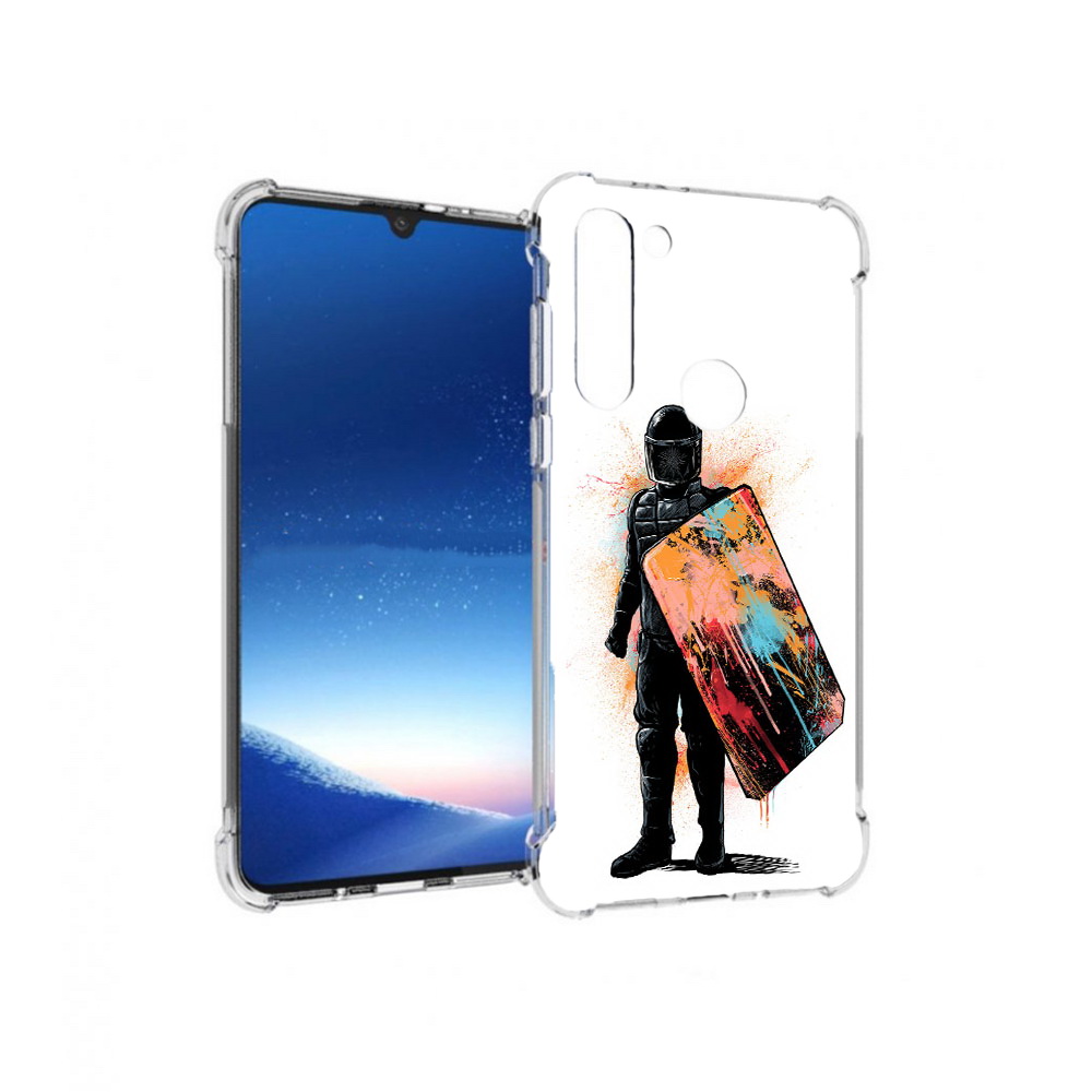 

Чехол MyPads Tocco для Motorola Moto G8 Power солдат с красочным щитом (PT143076.340.614), Прозрачный, Tocco