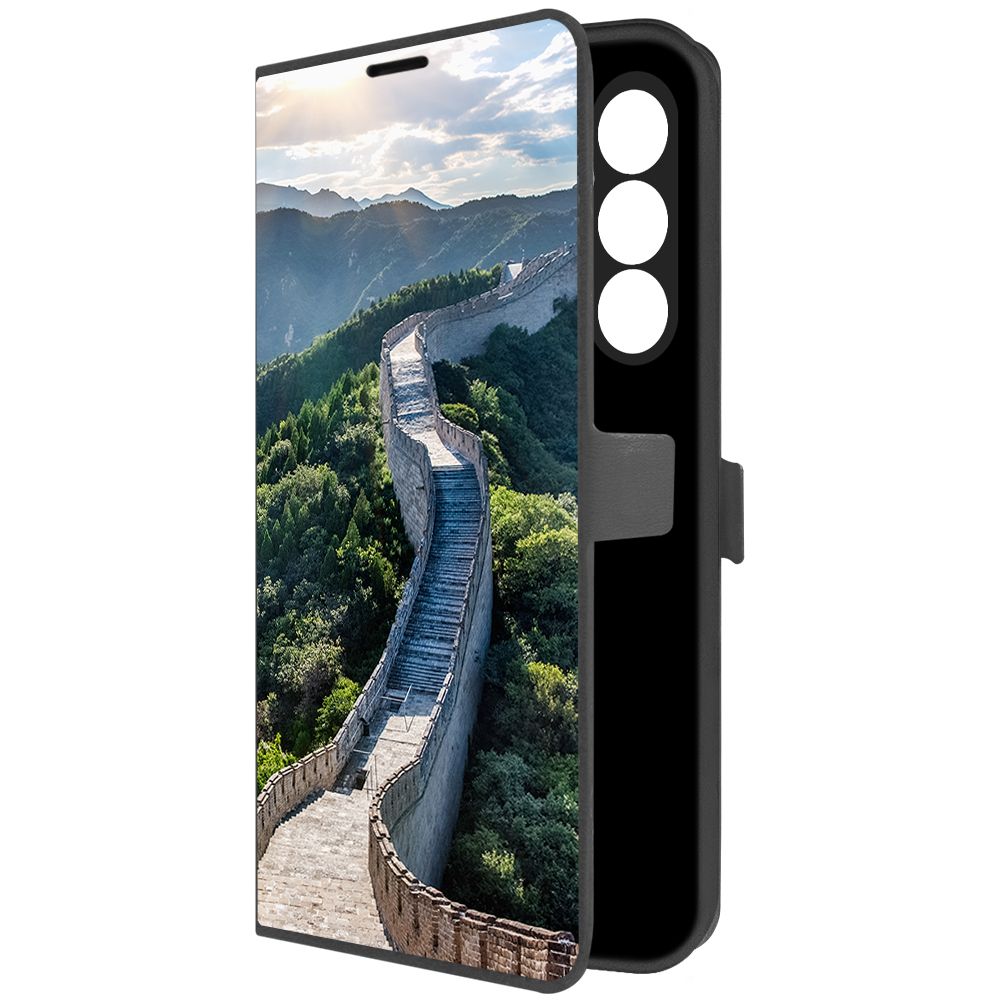 

Чехол-книжка Krutoff Eco Book для Samsung Galaxy A54 5G (A546) Китай, Великая Стена, Черный