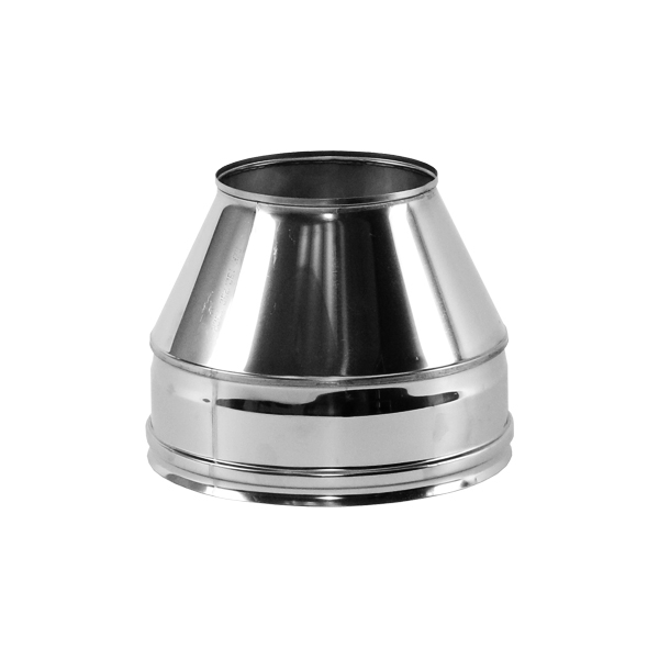 

Конус Вулкан V50R d115х215 мм с изоляцией AISI 321/304, Серебристый
