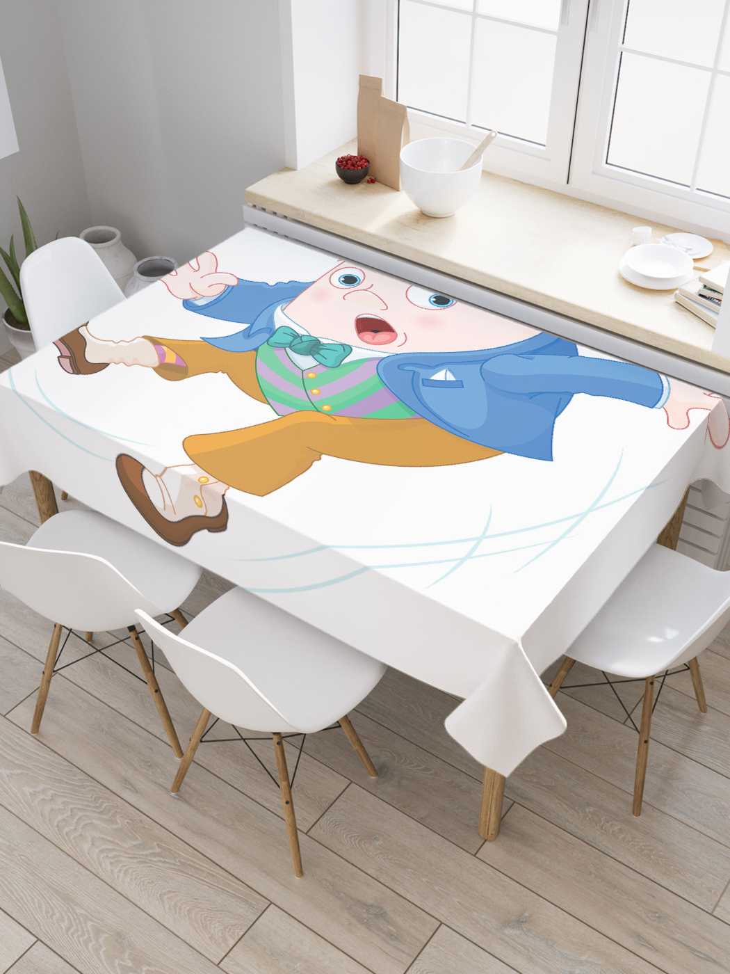 

Скатерть прямоугольная JoyArty "Падающий человечек" из оксфорда, 120x145 см, Падающий человечек