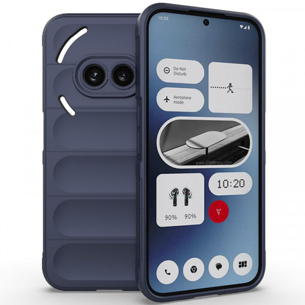 

Чехол RosCase Flex Silicone для Nothing Phone 2a с микрофиброй, Синий